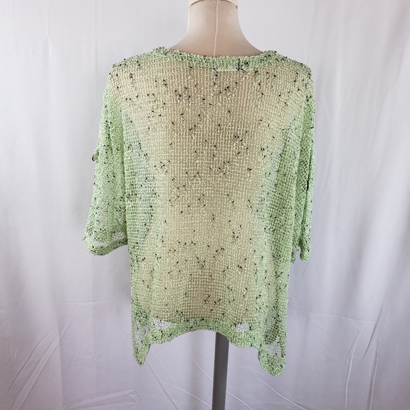 Phoenix Conexion Unique Front Button Soft Grn Top - Picture 4 of 8